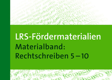 Buchcover: LRS-Fördermaterialien 2: Rechtschreiben – Klasse 5–10 – Auer Verlag
