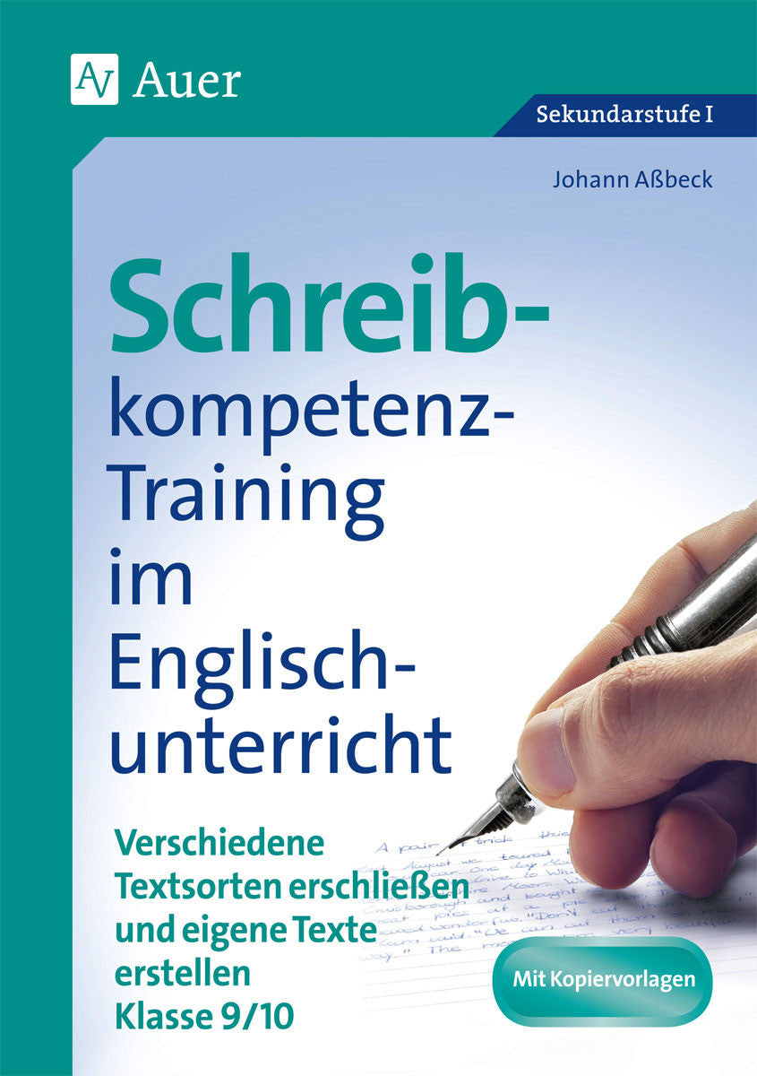 Originalcover: Schreibkompetenz-Training in Englisch 9/10 – Auer Verlag