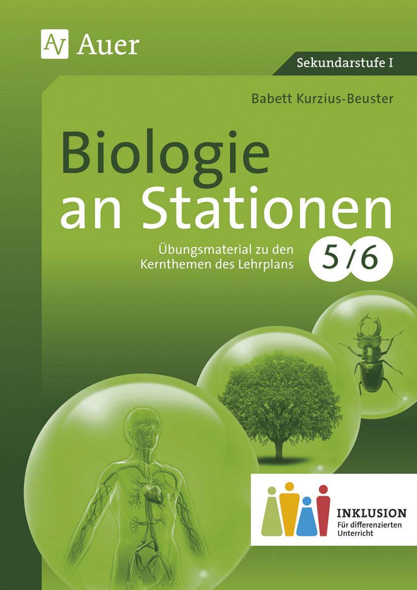 Buchcover: Biologie an Stationen – Klasse 5/6 Inklusion | Kopiervorlagen