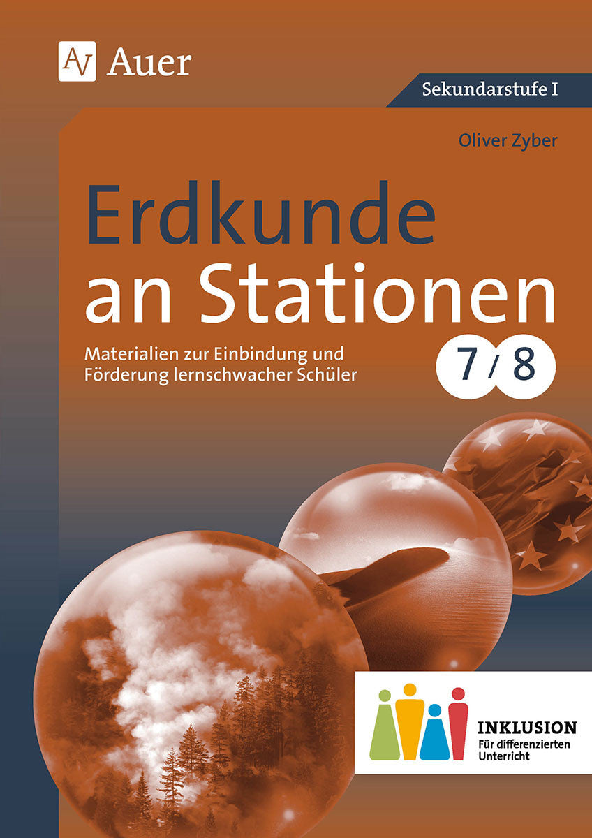 Buchcover: Erdkunde an Stationen – Klasse 7/8 Inklusion | Mit Lösungen