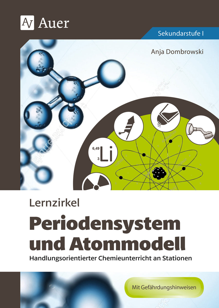 Originalcover: Lernzirkel Periodensystem und Atommodell – Klasse 8–10 – Auer Verlag