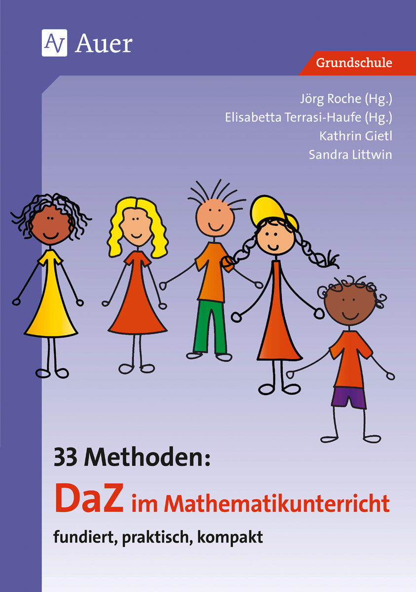 Buchcover: 33 Methoden: DaZ im Mathematikunterricht – Klasse 1–4 – Auer Verlag