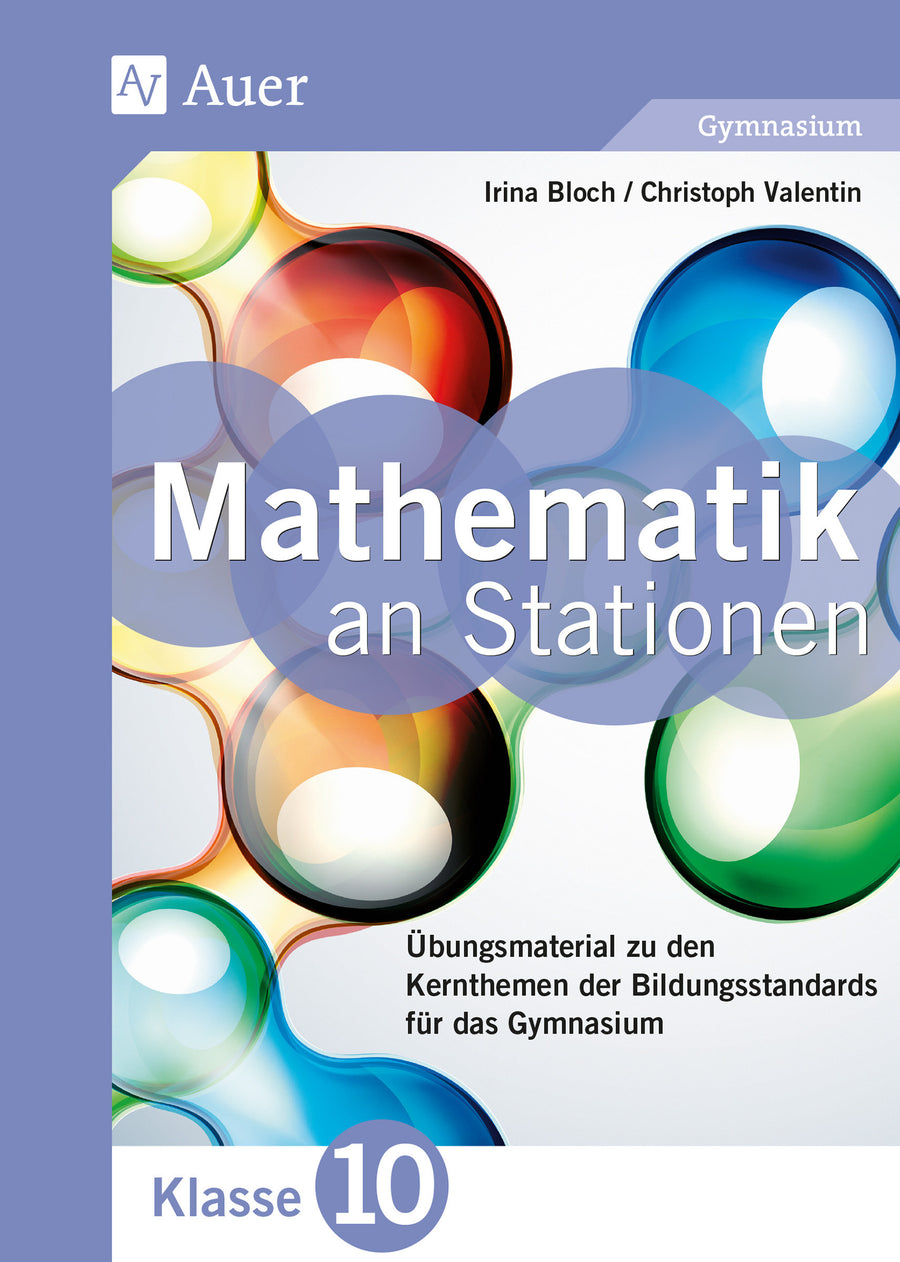 Buchcover: Mathematik an Stationen – Klasse 10 Gymnasium – Auer Verlag