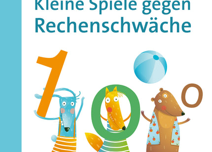 Buchcover: Kleine Spiele gegen Rechenschwäche – Klasse 1–4 – Auer Verlag