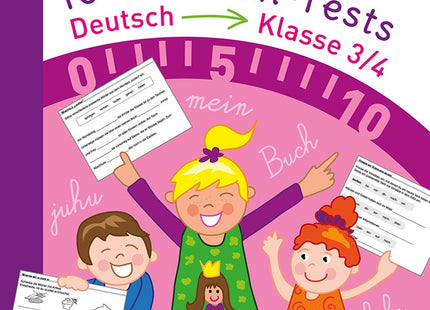 Buchcover: 10-Minuten-Tests Deutsch – Klasse 3/4 – Auer Verlag