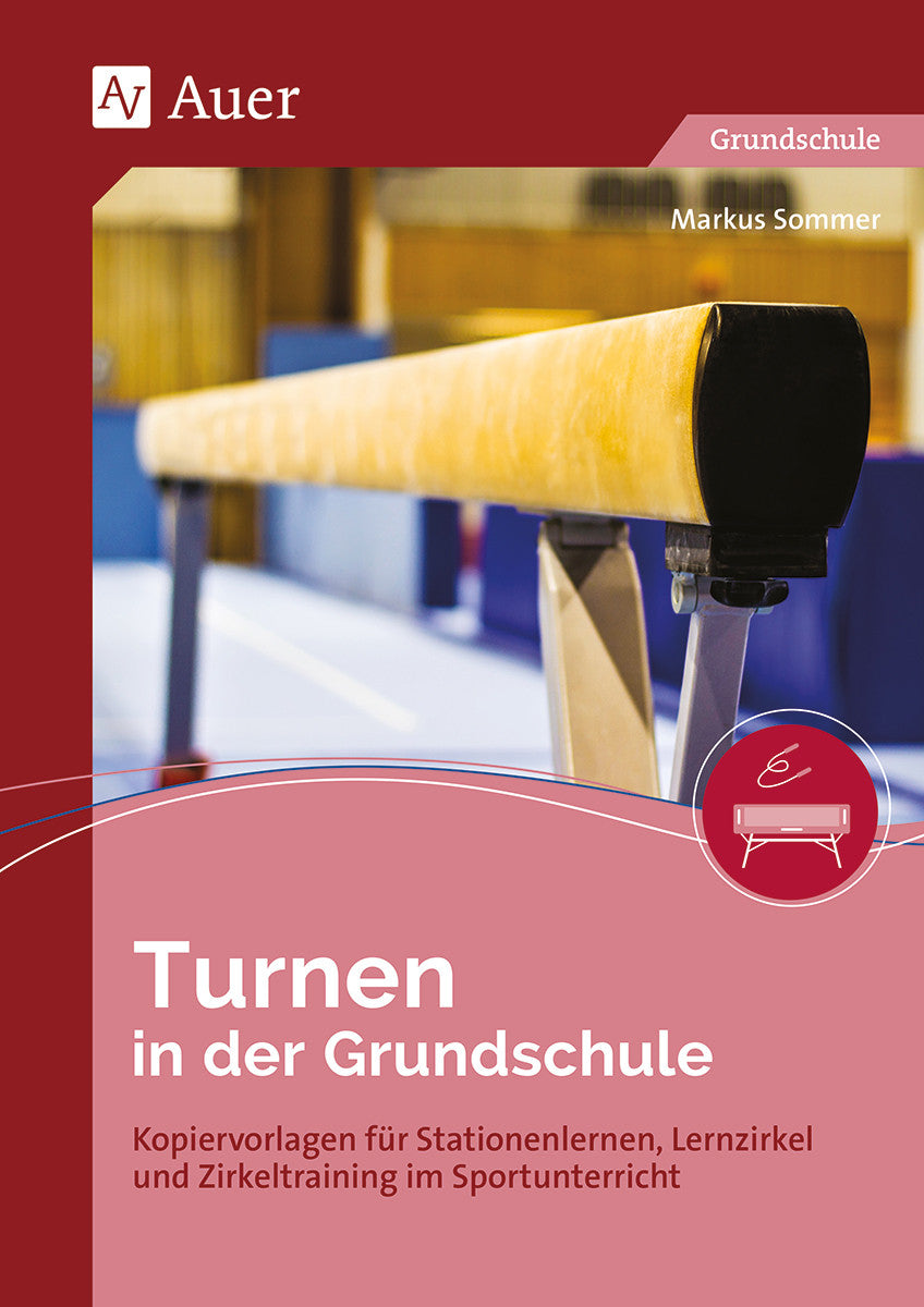 Turnen in der Grundschule – Klasse 1–4 – Original-Buchcover, Markus Sommer, Auer Verlag