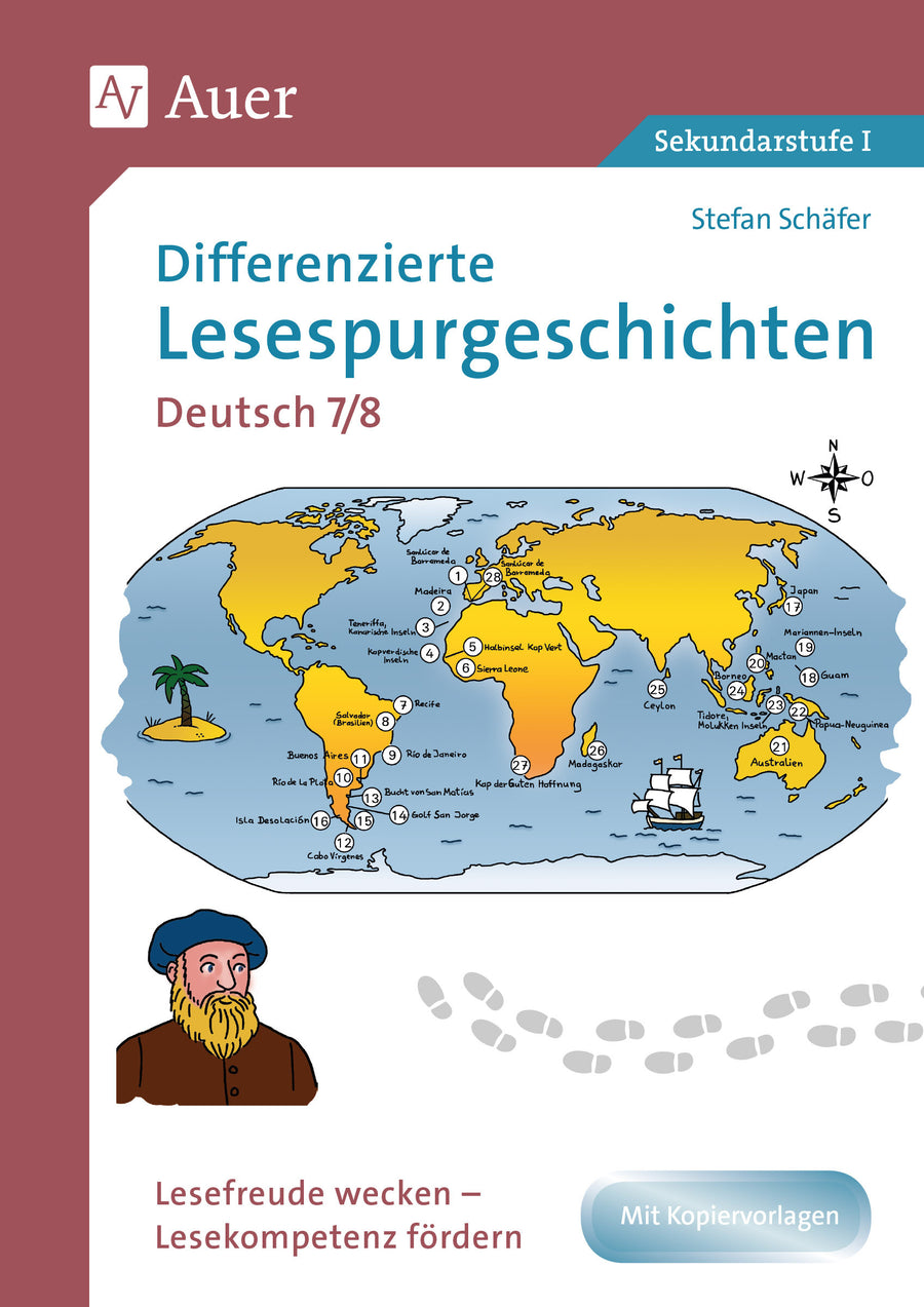 Originalcover: Differenzierte Lesespurgeschichten Deutsch 7–8 – Auer Verlag
