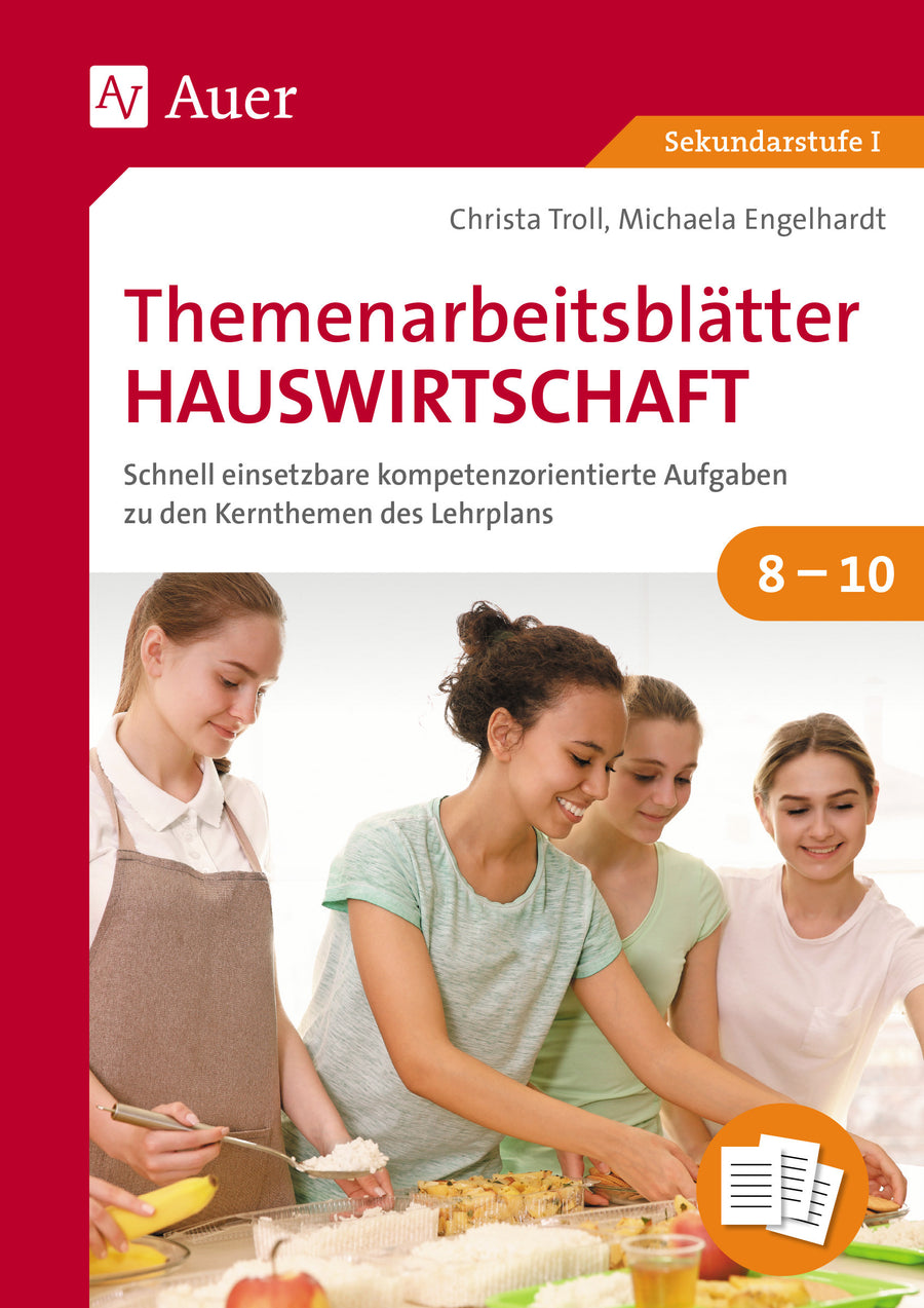 Themenarbeitsblätter Hauswirtschaft – Klasse 8–10 – Originalcover
