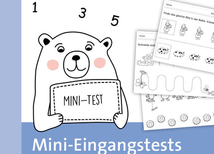 Buchcover: Mini-Eingangstests Mathematik – Klasse 1 – Auer Verlag