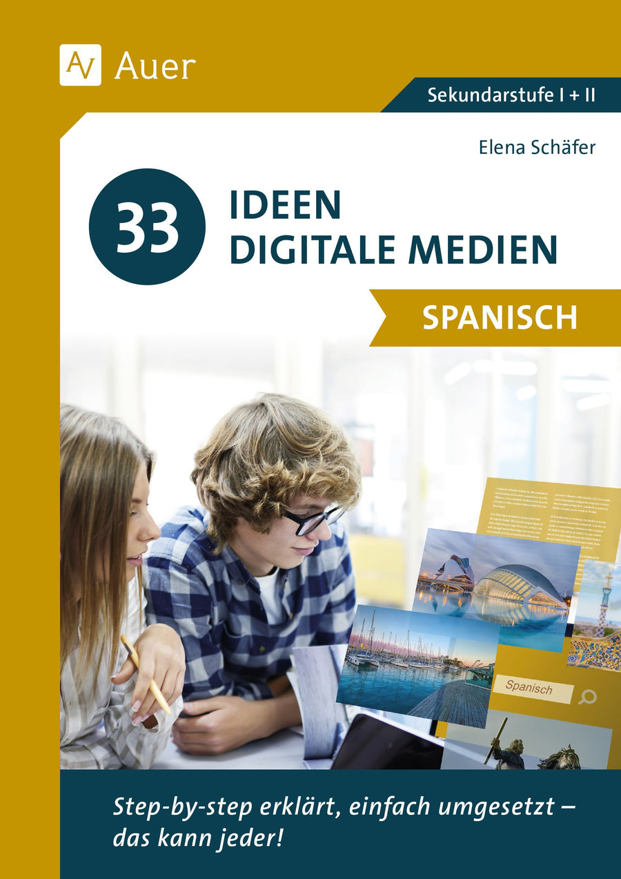 Originalcover: 33 Ideen Digitale Medien Spanisch – Klasse 5–13 – Auer Verlag