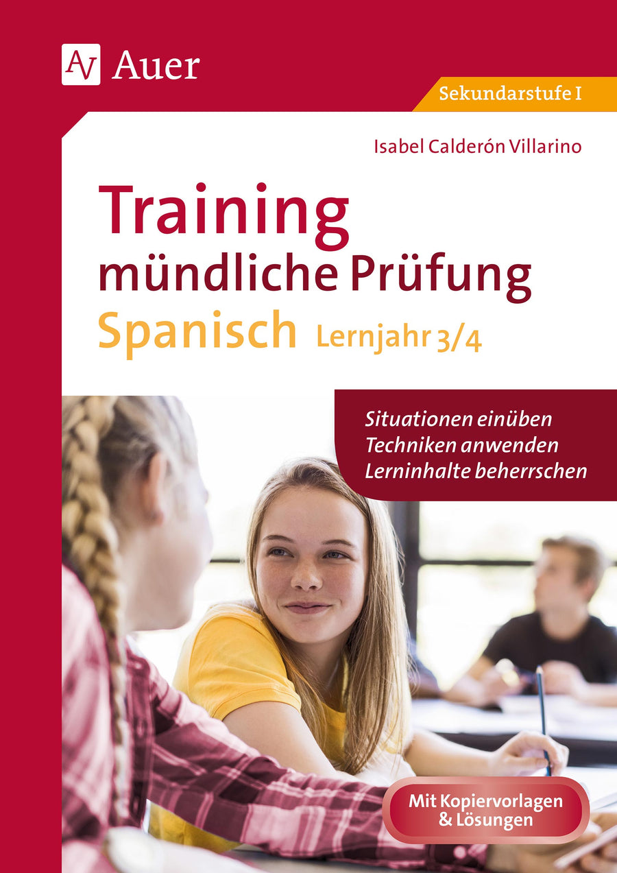 Buchcover: Training mündliche Prüfung Spanisch Lj. 3–4 – Auer Verlag