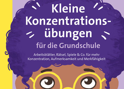 Kleine Konzentrationsübungen für die Grundschule – Klasse 1–4 – Originalcover des Verlags
