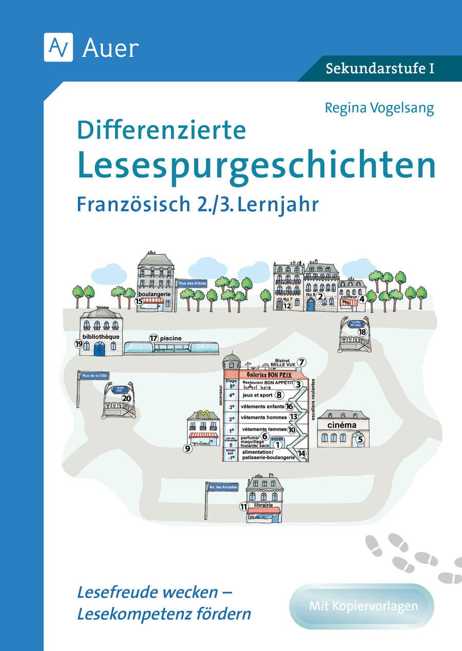 Originalcover: Differenzierte Lesespurgeschichten Französisch – Lernjahr 2/3