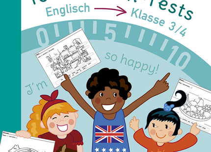 Buchcover: 10-Minuten-Tests Englisch – Klasse 3/4 – Auer Verlag