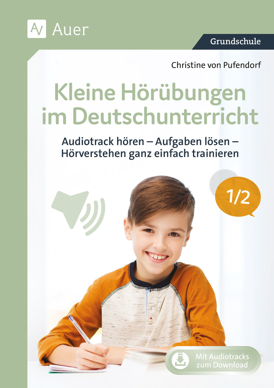 Kleine Hörübungen im Deutschunterricht – Klasse 1–2 – Original-Buchcover, Christine von Pufendorf, Auer Verlag
