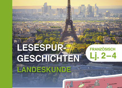 Buchcover: Lesespurgeschichten Französisch Landeskunde Lj. 2–4 – Auer Verlag