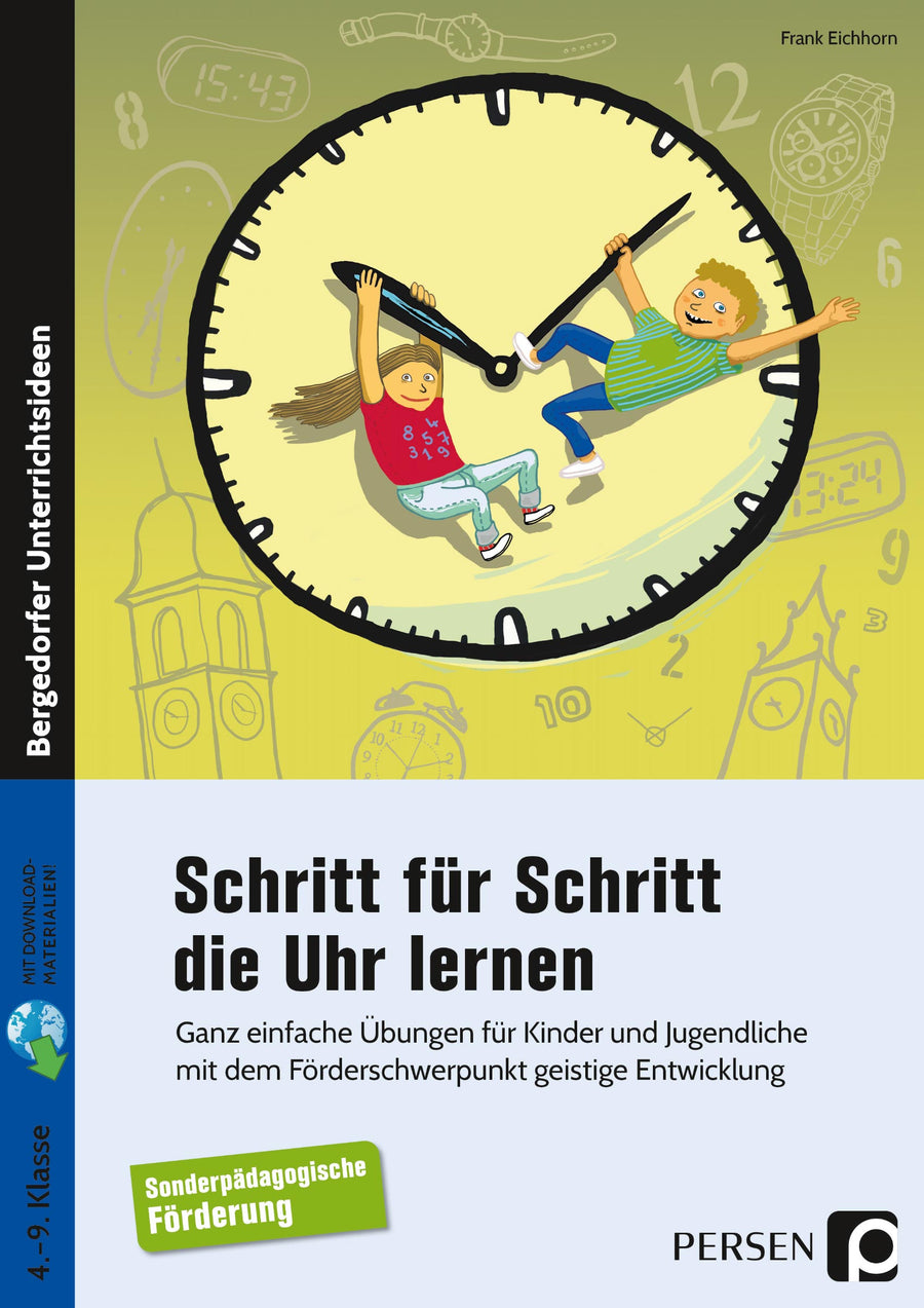 Schritt für Schritt die Uhr lernen – Förderschule Klasse 4–9 – Originalcover