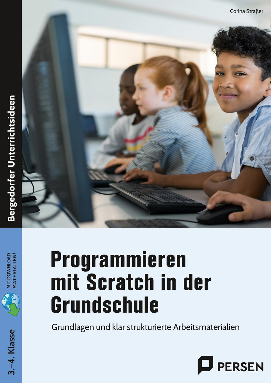 Originalcover: Programmieren mit Scratch in der Grundschule – Klasse 3/4 – Persen Verlag