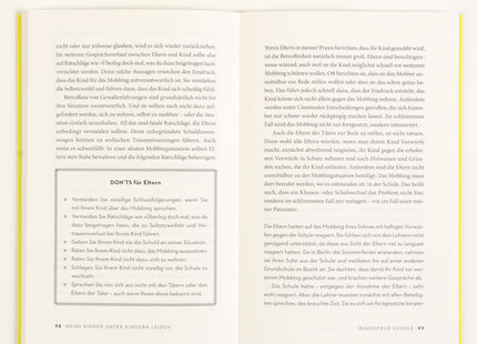 Einblick ins Buch: Wenn Kinder unter Kindern leiden – Elternratgeber bei Mobbing