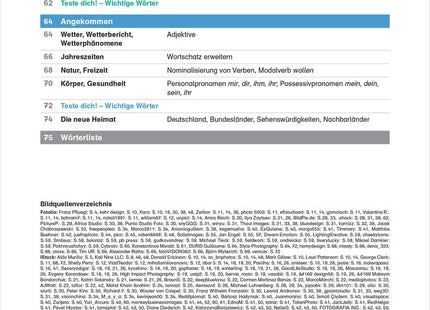 Willkommen in Deutschland – DaZ für Jugendliche: Gemeinsam lernen I – Inhaltsverzeichnis, Teil 2