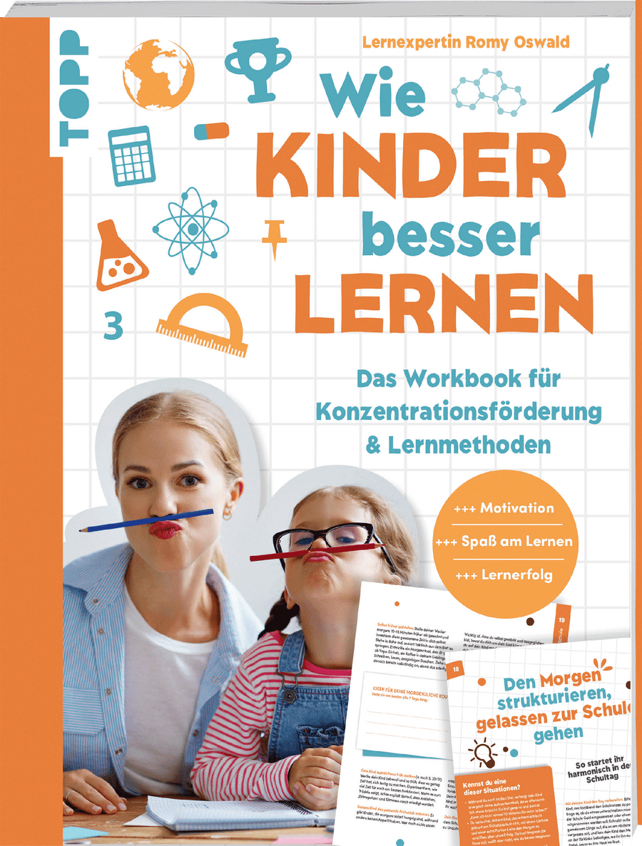 Cover: Wie Kinder besser lernen – Workbook für Konzentration und Lernmethoden