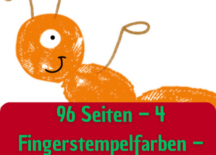 Fingerstempeln – Beispielmotiv und Angaben zum Block