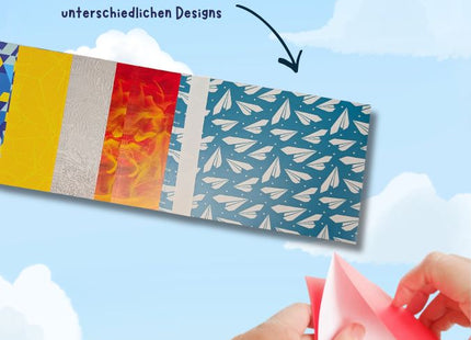 Turbo-Papierflieger mit Propeller – Faltpapiere in fünf Designs