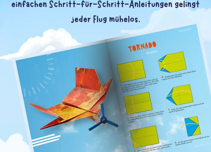 Turbo-Papierflieger mit Propeller – Einblick in die Faltanleitung