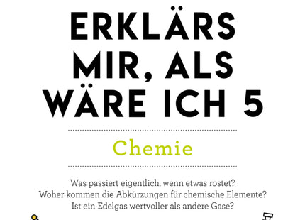 Erklärs mir, als wäre ich 5 – Chemie