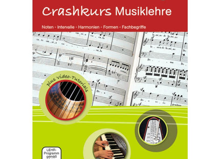Buchcover: Schott Crashkurs Musiklehre – Grundlagen mit Online-Material