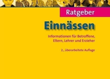 Cover: Ratgeber Einnässen – Orientierung bei Bettnässen und Einnässen am Tag