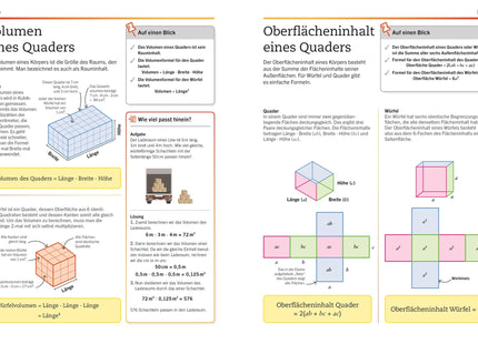 Blick ins Buch – Volumen und Oberflächen berechnen