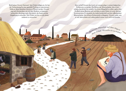 Blick ins Buch – Illustrierte Lebensgeschichte von Vincent van Gogh