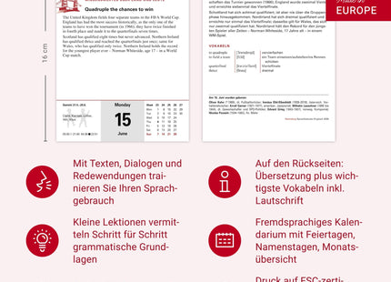 Englisch Sprachkalender 2026 - Englisch lernen leicht gemacht - Tagesabreißkalender