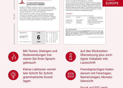 Französisch Sprachkalender 2026