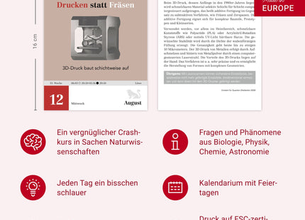 Einstein für Quanten-Dilettanten Tagesabreißkalender 2026