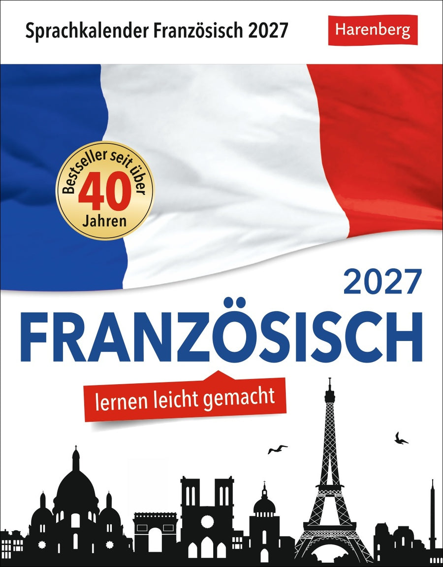 Französisch Sprachkalender 2027 – Titelbild