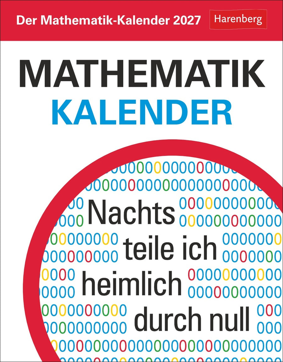 Der Mathematik-Kalender 2027 – Nachts teile ich heimlich durch Null