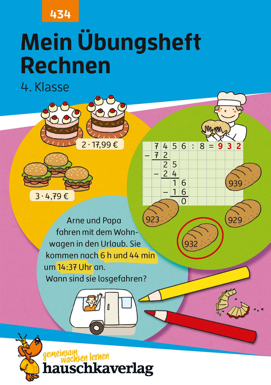 Hauschka Rechnen 4. Klasse – Mein Übungsheft mit Lösungen – Cover