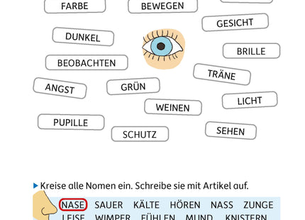 Blick ins Heft – Groß- und Kleinschreibung üben