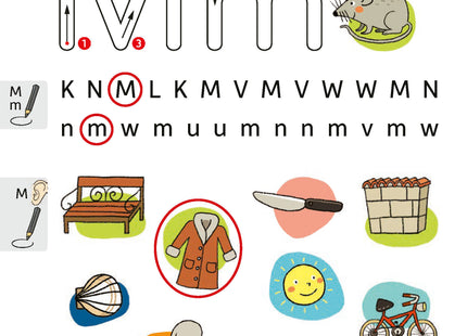Blick ins Heft – den Buchstaben M erkennen und Laute unterscheiden