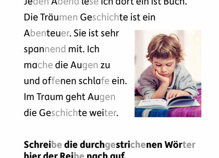 Blick ins Heft – einen kurzen Text aufmerksam lesen