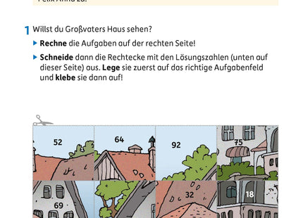 Hauschka Mathe-Abenteuer im Mittelalter – Rechnen 3. Klasse – Beispielseite: Beginn der Abenteuergeschichte