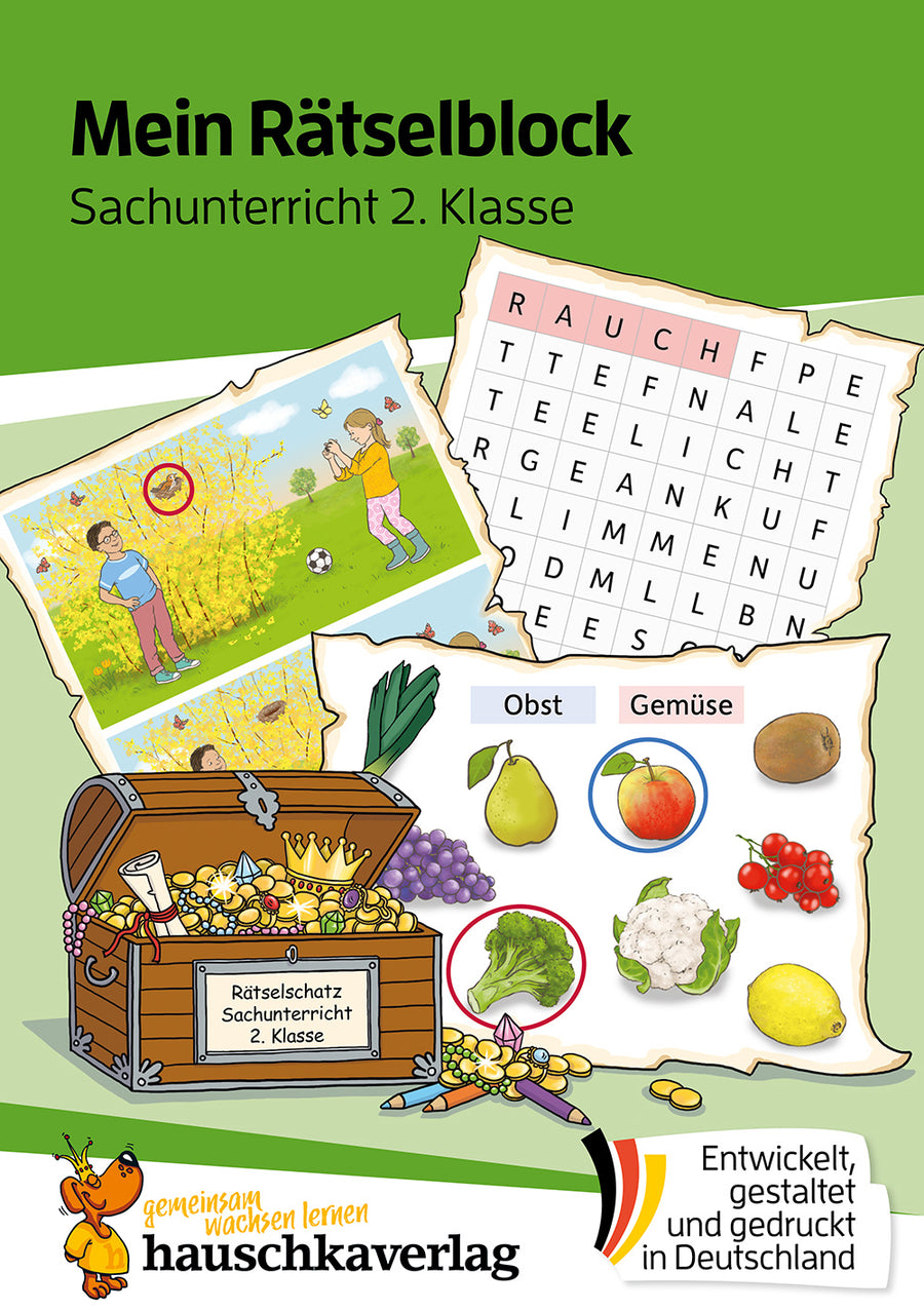 Hauschka Mein Rätselblock Sachunterricht 2. Klasse – mit Lösungen – Cover