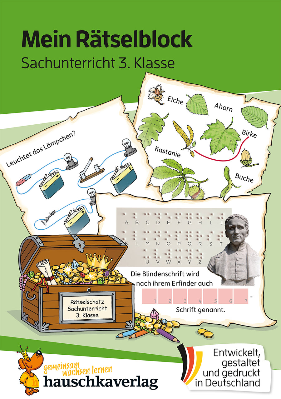 Hauschka Mein Rätselblock Sachunterricht 3. Klasse – mit Lösungen – Cover