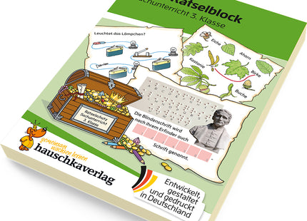Hauschka Mein Rätselblock Sachunterricht 3. Klasse – mit Lösungen – Produktansicht