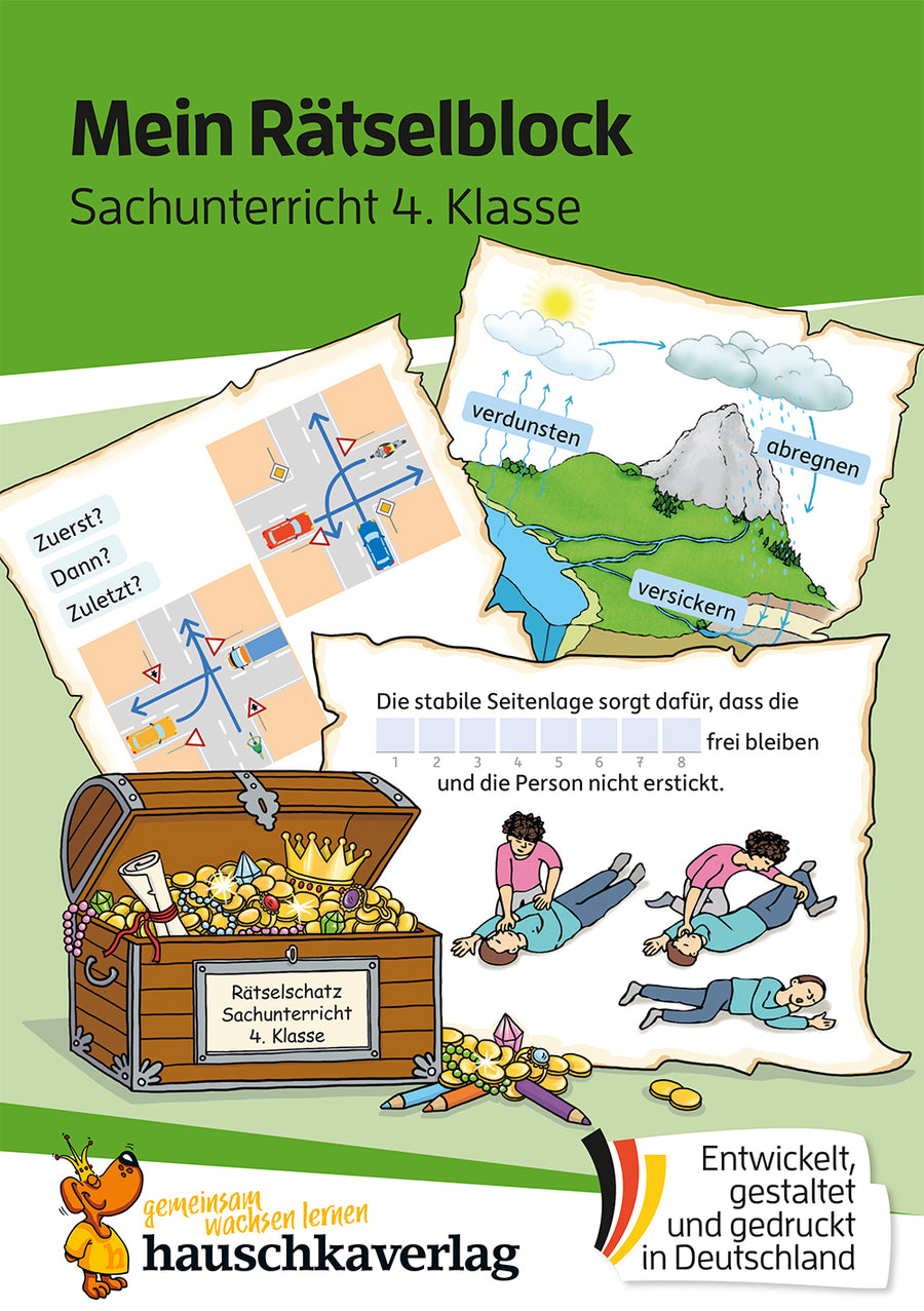 Hauschka Mein Rätselblock Sachunterricht 4. Klasse – mit Lösungen – Cover