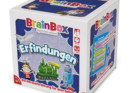 BrainBox – Erfindungen – Originalverpackung des Wissens- und Gedächtnisspiels