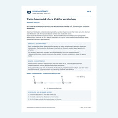 Zwischenmolekulare Kräfte verstehen – kostenloses Chemie-Arbeitsblatt mit Lösungen (PDF)