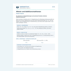 Alkene und Additionsreaktionen – kostenloses Chemie-Arbeitsblatt mit Lösungen (PDF)